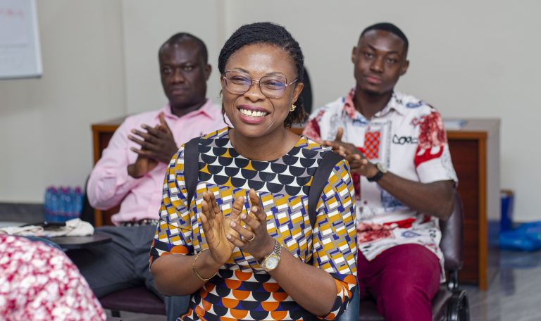 Project Manager Mrs. Eva Boakye.